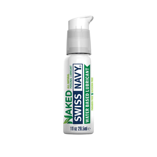 Swiss Navy Naked All Natural personal lubricant 1oz * – Rechargeable, Discreet, Intimate Wellness Accessory – Quiet, Rechargeable, Waterproof, Couples & Solo Use, Discreet Intimate Wellness Accessory