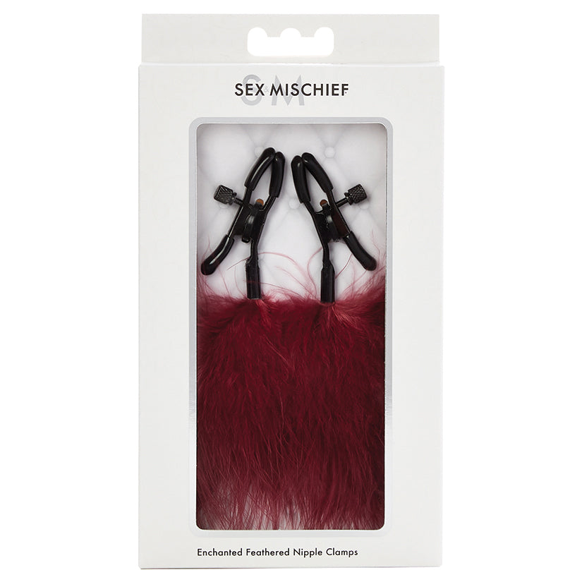 S&M Enchanted Feather Nipple Clamps.