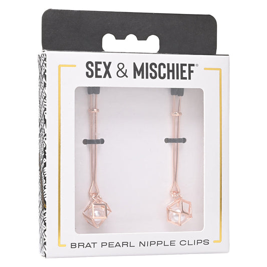 S&M Brat Pearl Nipple Clips.