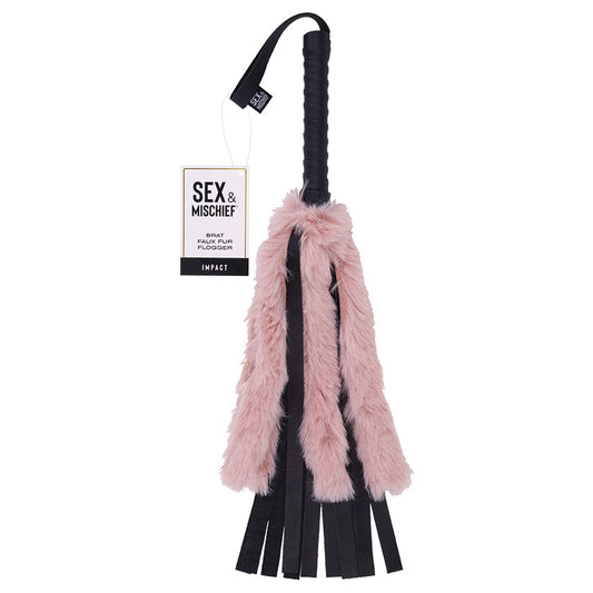 S&M Brat Faux Fur Flogger.