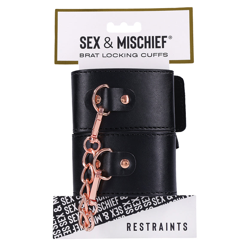 S&M Brat Locking Cuffs.
