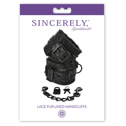 Sincerely Lace Fur Lined Handcuffs.
