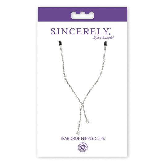 Sincerely Diamond Tear Drop Nipple Clips.