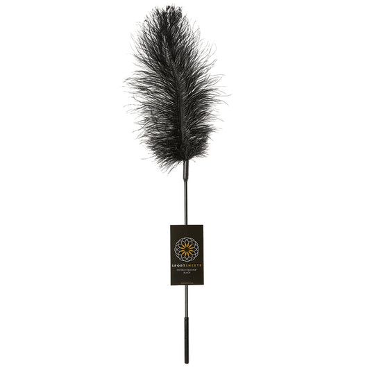 Sportsheets Ostrich Tickler-Black.