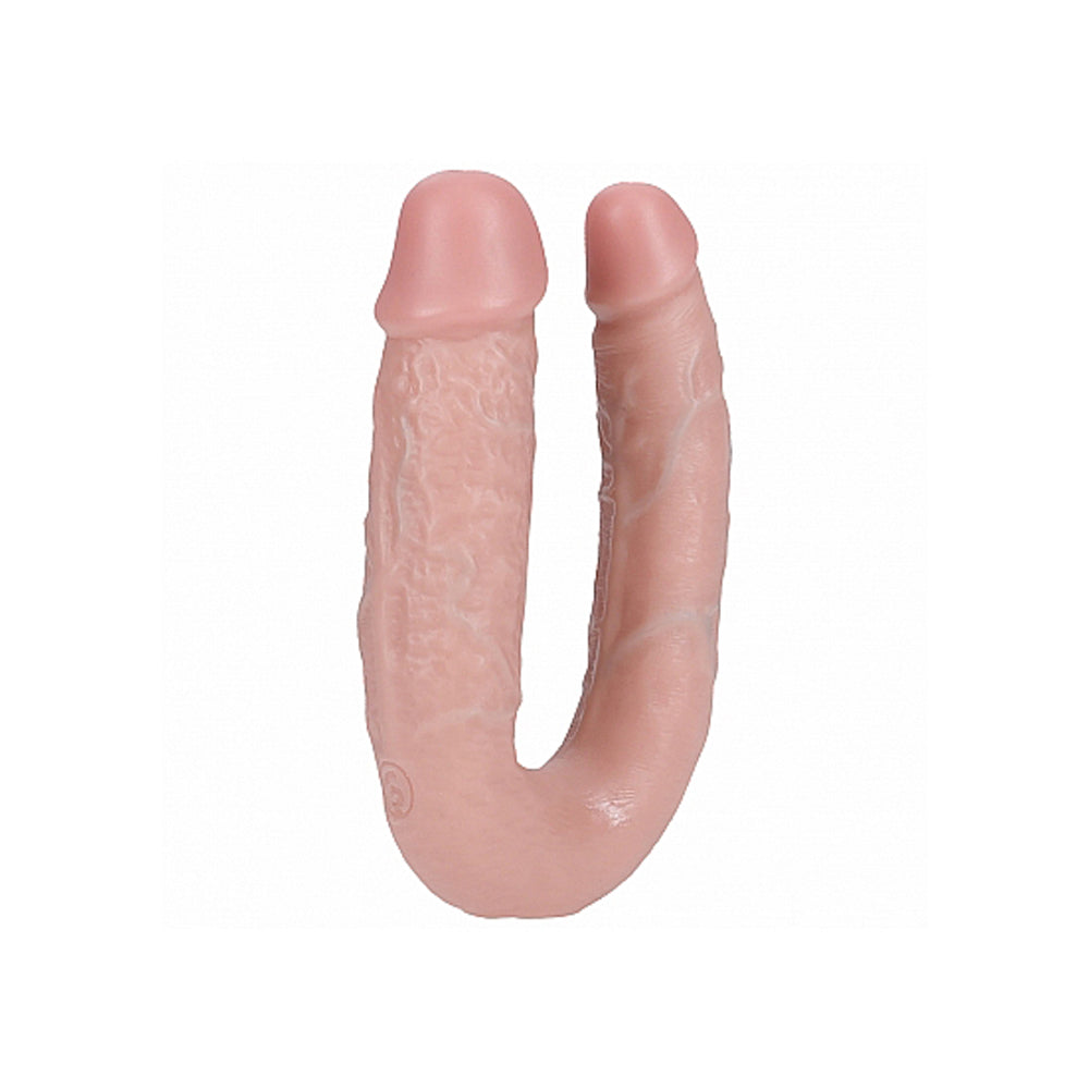RealRock U Shape Double Realistic 5" – Rechargeable, Discreet, Intimate Wellness Accessory – Quiet, Rechargeable, Waterproof, Couples & Solo Use, Discreet Intimate Wellness Accessory
