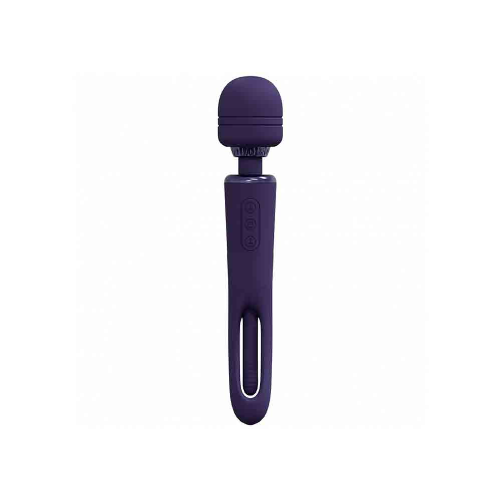 Kiku - Double Wand w Flapping G-Spot – Rechargeable, Discreet, Intimate Wellness Accessory – Quiet, Rechargeable, Waterproof, Couples & Solo Use, Discreet Intimate Wellness Accessory