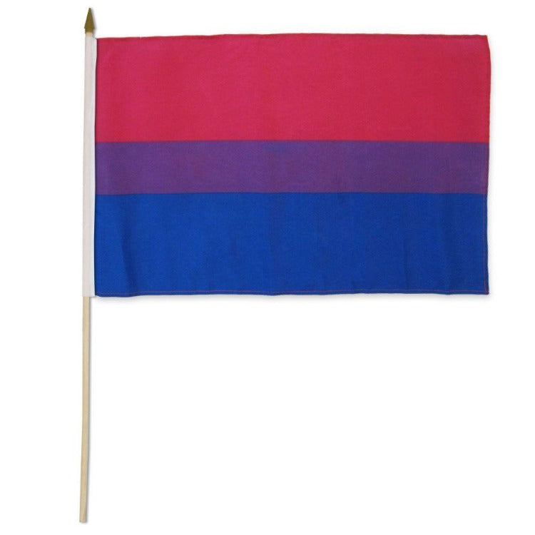 Bisexual 12" x 18" Stick Flag – Rechargeable, Discreet, Intimate Wellness Accessory – Quiet, Rechargeable, Waterproof, Couples & Solo Use, Discreet Intimate Wellness Accessory