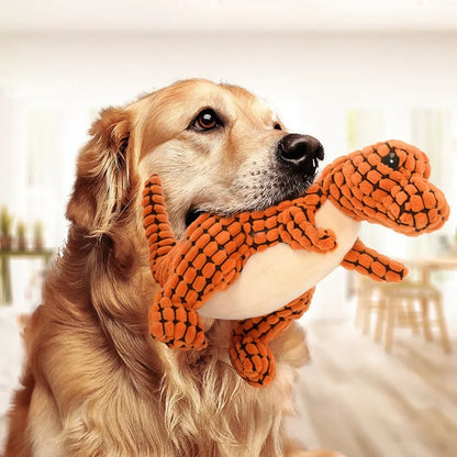 Petorest Plush Dinosaur Chew Toy – Interactive & Durable