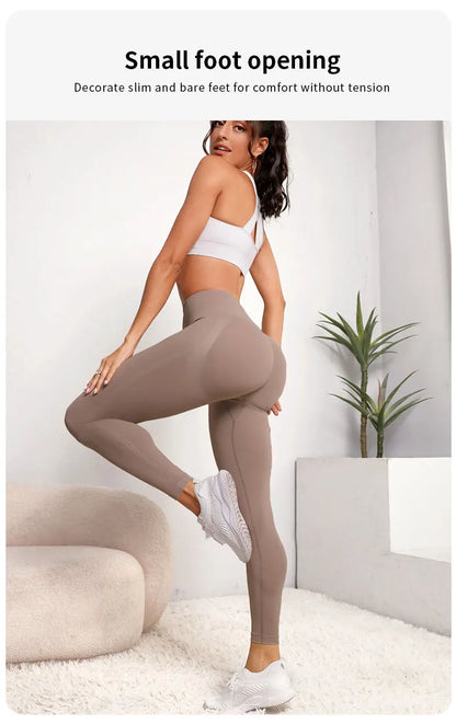 High-Waist Yoga Leggings with Hip Lift