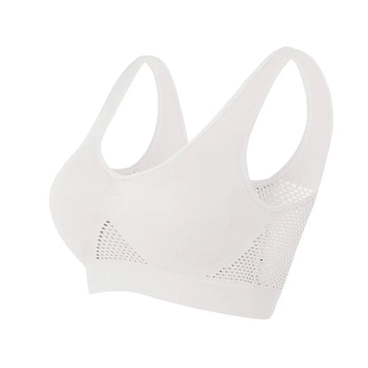 Breathable Sports Bra Top Fitness Women Brassiere Removable Padded Sport Bra Running Gym Seamless Push Up Bras [BRA]