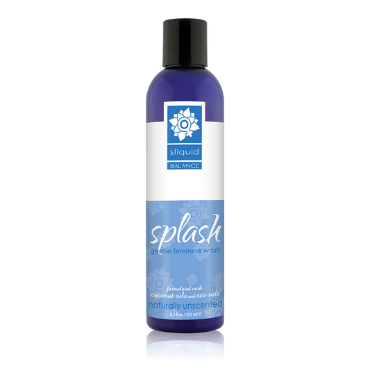 Balance Splash Feminine Wash  Naturally Unscented 8.5 oz/255 ml – Rechargeable, Discreet, Intimate Wellness Accessory – Quiet, Rechargeable, Waterproof, Couples & Solo Use, Discreet Intimate Wellness Accessory