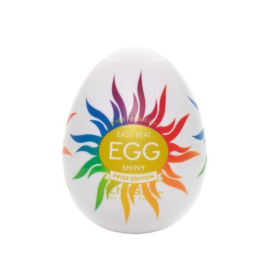 Egg Shiny Pride Male solo massager – Rechargeable, Discreet, Intimate Wellness Accessory – Quiet, Rechargeable, Waterproof, Couples & Solo Use, Discreet Intimate Wellness Accessory
