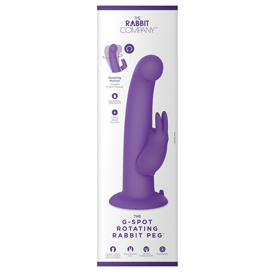 The Rabbit G-Spot Rotating Rabbit Peg-Purple.
