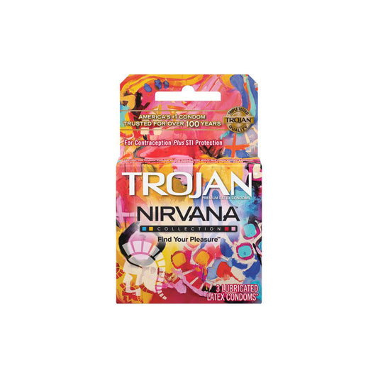 Trojan Nirvana Condoms - 3 pk – Rechargeable, Discreet, Intimate Wellness Accessory – Quiet, Rechargeable, Waterproof, Couples & Solo Use, Discreet Intimate Wellness Accessory