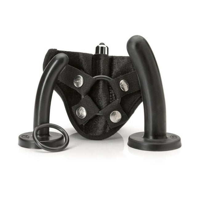 Tantus Silicone Bend Over Beginner Kit Black – Rechargeable, Discreet, Intimate Wellness Accessory – Quiet, Rechargeable, Waterproof, Couples & Solo Use, Discreet Intimate Wellness Accessory