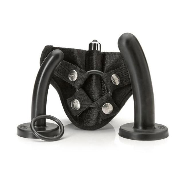 Tantus Silicone Bend Over Beginner Kit Black – Rechargeable, Discreet, Intimate Wellness Accessory – Quiet, Rechargeable, Waterproof, Couples & Solo Use, Discreet Intimate Wellness Accessory