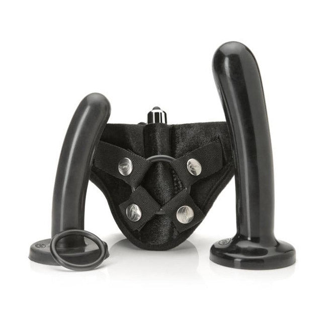 Tantus Silicone Bend Over Intermediate Kit Black – Rechargeable, Discreet, Intimate Wellness Accessory – Quiet, Rechargeable, Waterproof, Couples & Solo Use, Discreet Intimate Wellness Accessory