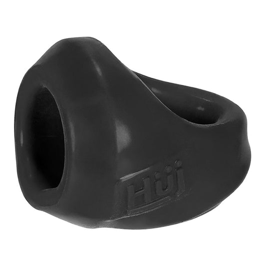 Hunkyjunk Clutch male Ball Sling - Tar – Rechargeable, Discreet, Intimate Wellness Accessory – Quiet, Rechargeable, Waterproof, Couples & Solo Use, Discreet Intimate Wellness Accessory