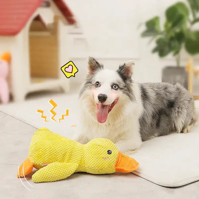 Durable Plush Chew Toy Duck