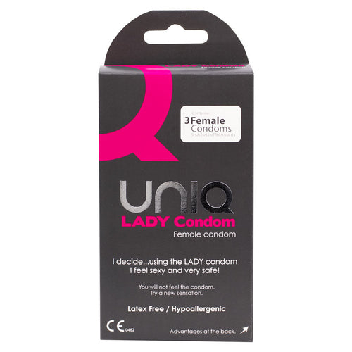 Uniq Lady Female Condoms Box 3 – Rechargeable, Discreet, Intimate Wellness Accessory – Quiet, Rechargeable, Waterproof, Couples & Solo Use, Discreet Intimate Wellness Accessory