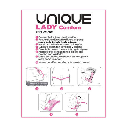 Uniq Lady Female Condoms Box 3 – Rechargeable, Discreet, Intimate Wellness Accessory – Quiet, Rechargeable, Waterproof, Couples & Solo Use, Discreet Intimate Wellness Accessory