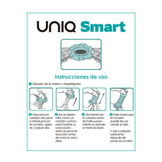 Uniq Smart condoms Pack 3 – Rechargeable, Discreet, Intimate Wellness Accessory – Quiet, Rechargeable, Waterproof, Couples & Solo Use, Discreet Intimate Wellness Accessory