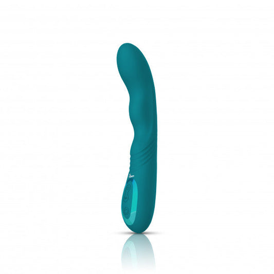 Swagger - Wriggling G-spot Vibe - Ocean – Rechargeable, Discreet, Intimate Wellness Accessory – Quiet, Rechargeable, Waterproof, Couples & Solo Use, Discreet Intimate Wellness Accessory