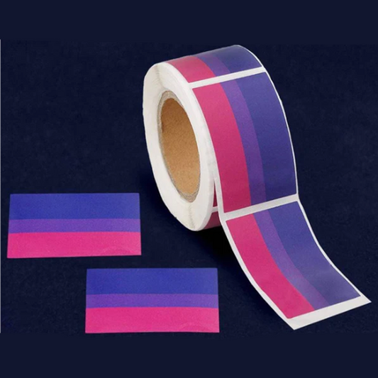 Bisexual Rectangle Flag Stickers -250pc* – Rechargeable, Discreet, Intimate Wellness Accessory – Quiet, Rechargeable, Waterproof, Couples & Solo Use, Discreet Intimate Wellness Accessory