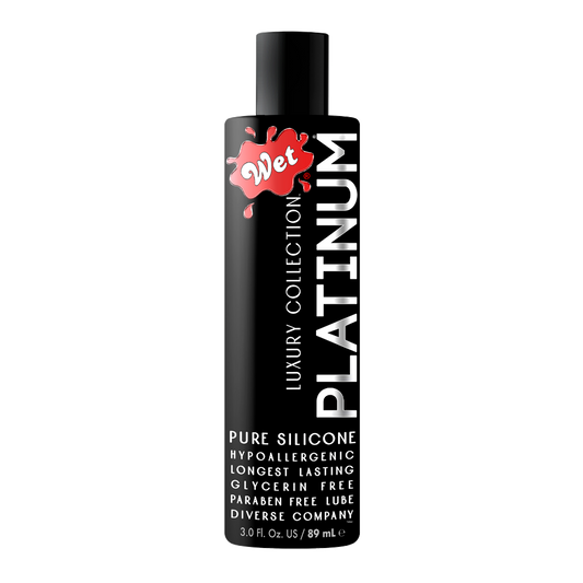 Wet Platinum Luxury Pure Silicone 3oz – Rechargeable, Discreet, Intimate Wellness Accessory – Quiet, Rechargeable, Waterproof, Couples & Solo Use, Discreet Intimate Wellness Accessory