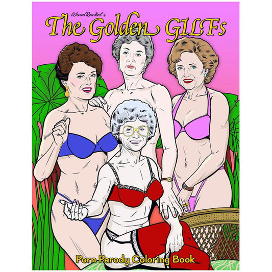 The Golden GILFs Colouring Book – Rechargeable, Discreet, Intimate Wellness Accessory – Quiet, Rechargeable, Waterproof, Couples & Solo Use, Discreet Intimate Wellness Accessory