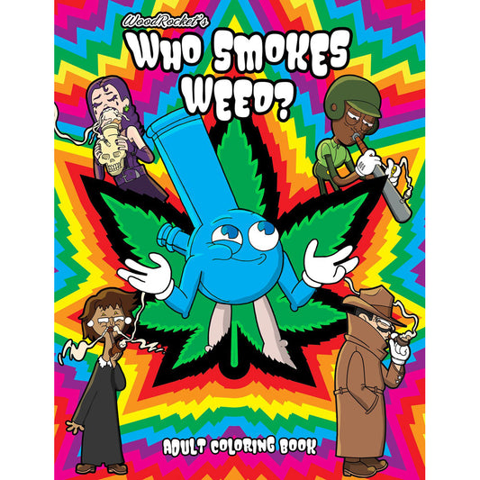 Who Smokes Weed Colouring Book – Rechargeable, Discreet, Intimate Wellness Accessory – Quiet, Rechargeable, Waterproof, Couples & Solo Use, Discreet Intimate Wellness Accessory