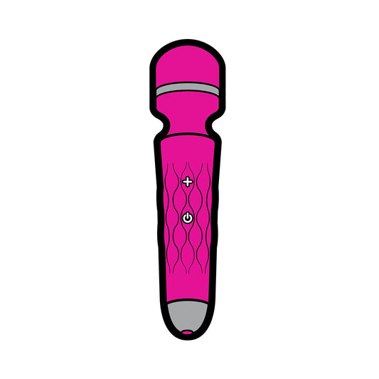 Enamel Pin: Pink Mini Wand Massager * – Rechargeable, Discreet, Intimate Wellness Accessory – Quiet, Rechargeable, Waterproof, Couples & Solo Use, Discreet Intimate Wellness Accessory