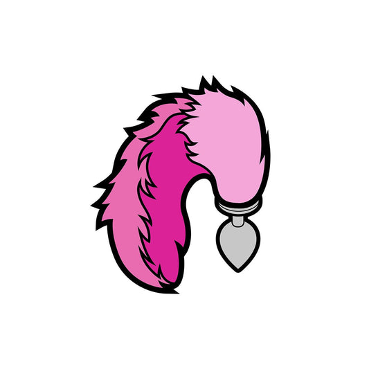 Enamel Pin: Tail Butt Plug – Rechargeable, Discreet, Intimate Wellness Accessory – Quiet, Rechargeable, Waterproof, Couples & Solo Use, Discreet Intimate Wellness Accessory