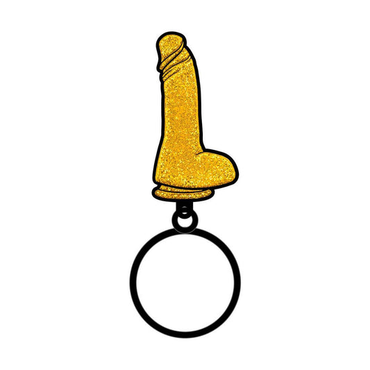 Gold Glitter personal massager Keychain – Rechargeable, Discreet, Intimate Wellness Accessory – Quiet, Rechargeable, Waterproof, Couples & Solo Use, Discreet Intimate Wellness Accessory