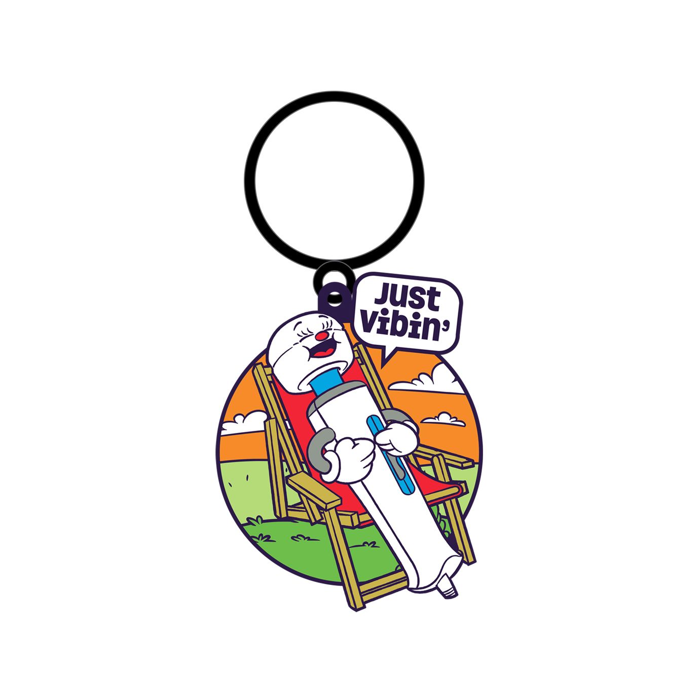 Fuck Buddies Just Vibin' Keychain – Rechargeable, Discreet, Intimate Wellness Accessory – Quiet, Rechargeable, Waterproof, Couples & Solo Use, Discreet Intimate Wellness Accessory