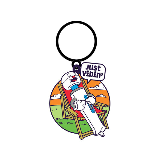 Fuck Buddies Just Vibin' Keychain – Rechargeable, Discreet, Intimate Wellness Accessory – Quiet, Rechargeable, Waterproof, Couples & Solo Use, Discreet Intimate Wellness Accessory