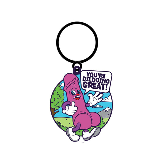You're Dildoing Great Keychain – Rechargeable, Discreet, Intimate Wellness Accessory – Quiet, Rechargeable, Waterproof, Couples & Solo Use, Discreet Intimate Wellness Accessory
