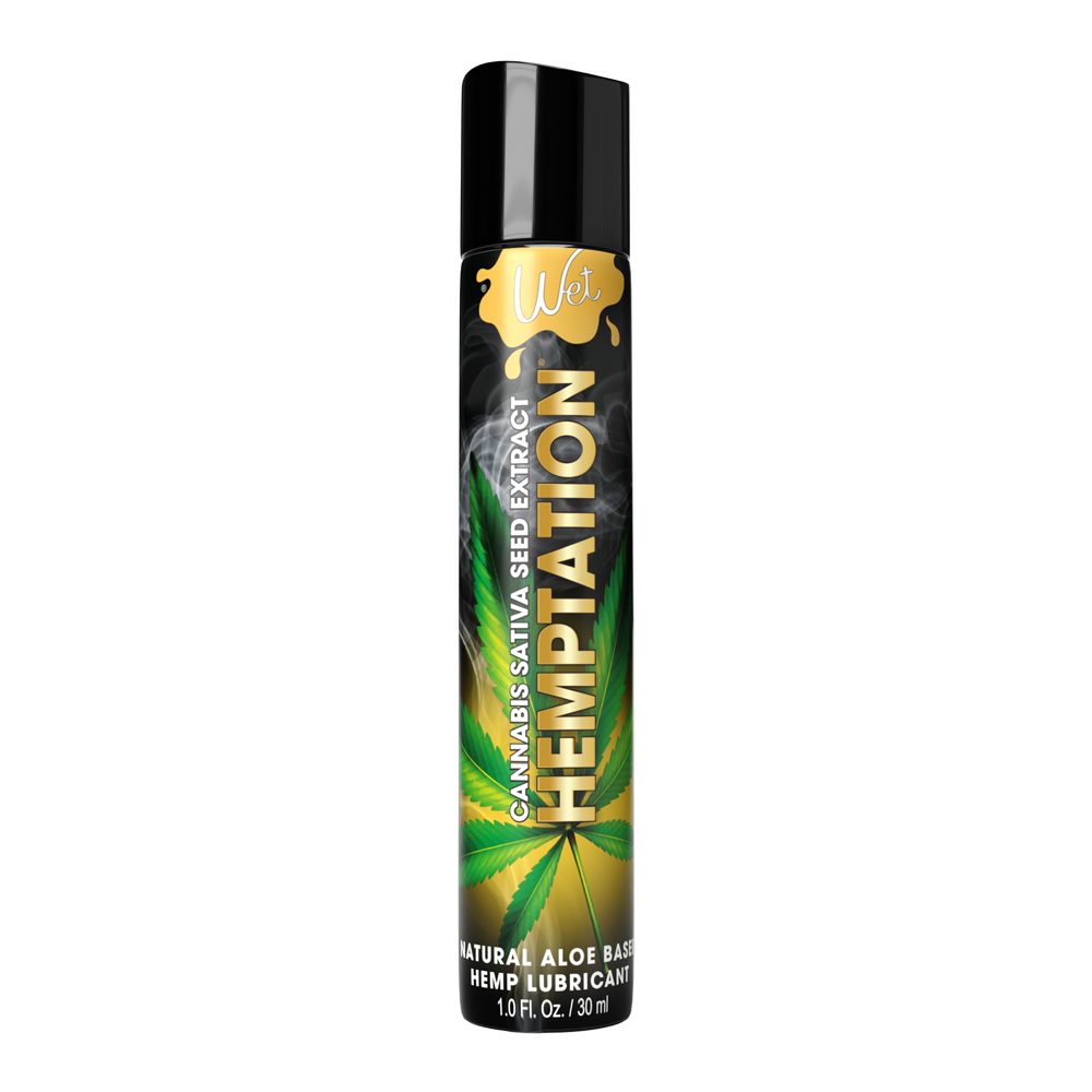 Hemptation Natural personal lubricant 1oz – Rechargeable, Discreet, Intimate Wellness Accessory – Quiet, Rechargeable, Waterproof, Couples & Solo Use, Discreet Intimate Wellness Accessory