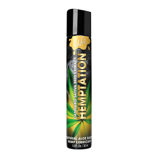 Hemptation Natural personal lubricant 1oz – Rechargeable, Discreet, Intimate Wellness Accessory – Quiet, Rechargeable, Waterproof, Couples & Solo Use, Discreet Intimate Wellness Accessory