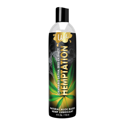 Hemptation Natural personal lubricant 4oz – Rechargeable, Discreet, Intimate Wellness Accessory – Quiet, Rechargeable, Waterproof, Couples & Solo Use, Discreet Intimate Wellness Accessory