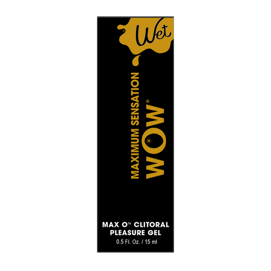 wOw Max O Clitoral Pleasure Gel 0.5 oz – Rechargeable, Discreet, Intimate Wellness Accessory – Quiet, Rechargeable, Waterproof, Couples & Solo Use, Discreet Intimate Wellness Accessory