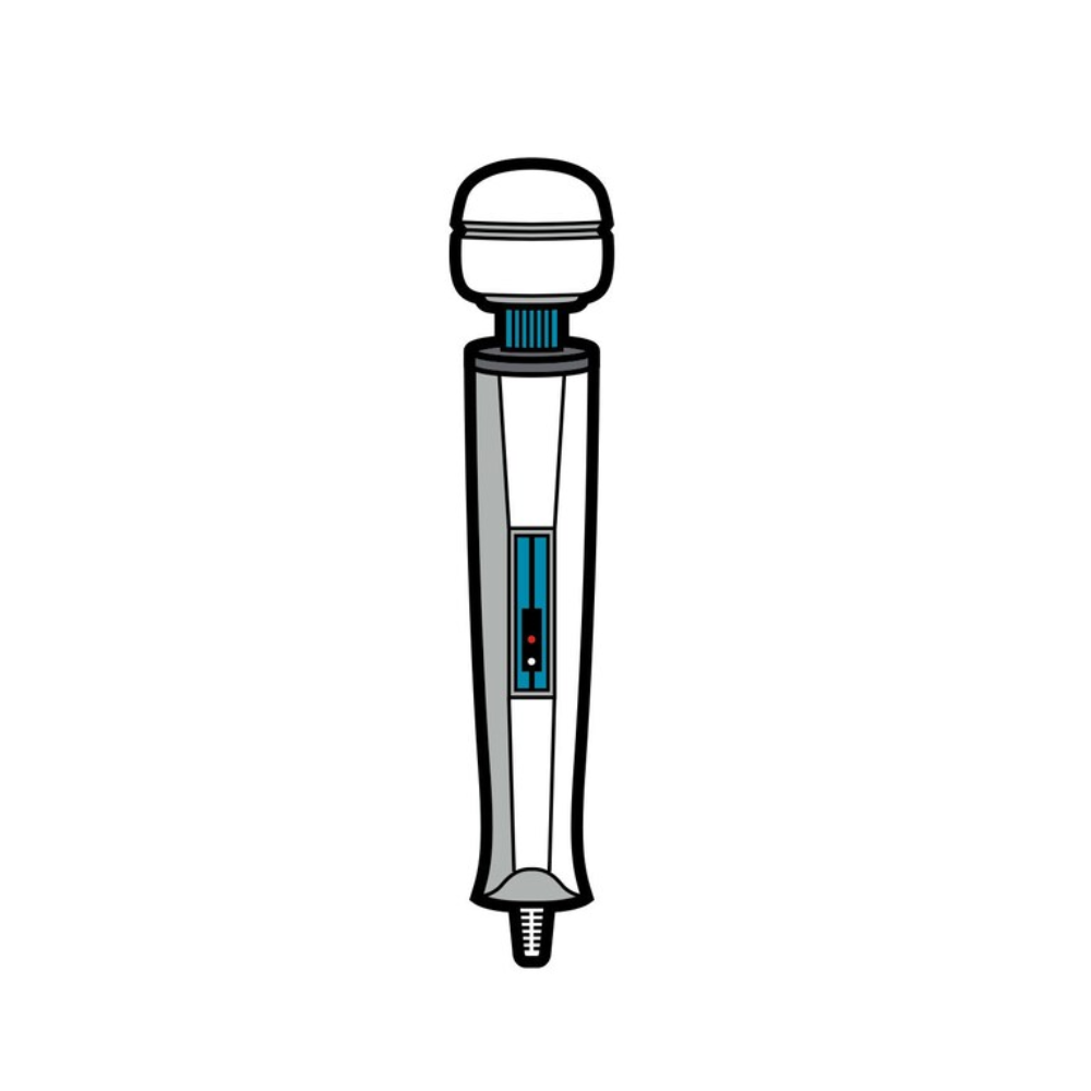 Enamel Pin: Wand Massager – Rechargeable, Discreet, Intimate Wellness Accessory – Quiet, Rechargeable, Waterproof, Couples & Solo Use, Discreet Intimate Wellness Accessory
