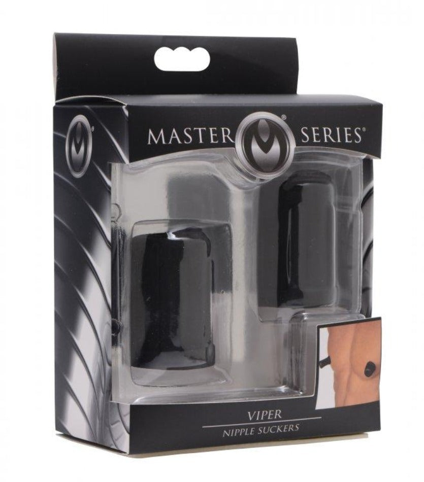 Viper Nipple Suckers- Black – Rechargeable, Discreet, Intimate Wellness Accessory – Quiet, Rechargeable, Waterproof, Couples & Solo Use, Discreet Intimate Wellness Accessory