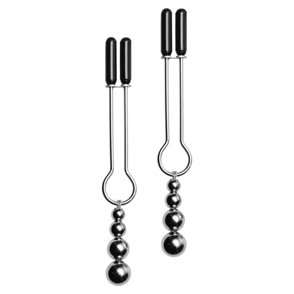 Adorn Triple Bead Nipple Clamp Set – Rechargeable, Discreet, Intimate Wellness Accessory – Quiet, Rechargeable, Waterproof, Couples & Solo Use, Discreet Intimate Wellness Accessory