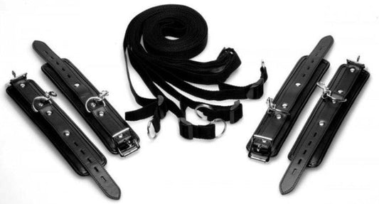 Strict Bed Restraint Kit – Rechargeable, Discreet, Intimate Wellness Accessory – Quiet, Rechargeable, Waterproof, Couples & Solo Use, Discreet Intimate Wellness Accessory