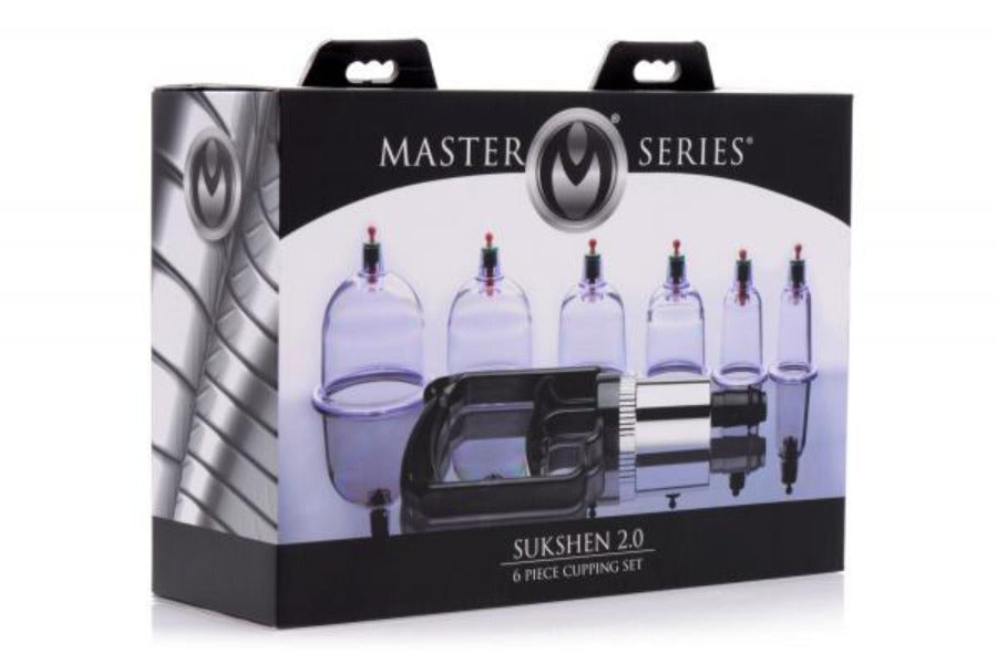 Sukshen 2 - 6 piece Cupping Set – Rechargeable, Discreet, Intimate Wellness Accessory – Quiet, Rechargeable, Waterproof, Couples & Solo Use, Discreet Intimate Wellness Accessory
