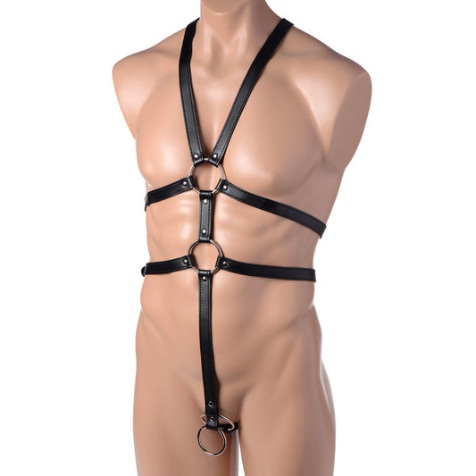 STRICT Male Body Harness – Rechargeable, Discreet, Intimate Wellness Accessory – Quiet, Rechargeable, Waterproof, Couples & Solo Use, Discreet Intimate Wellness Accessory