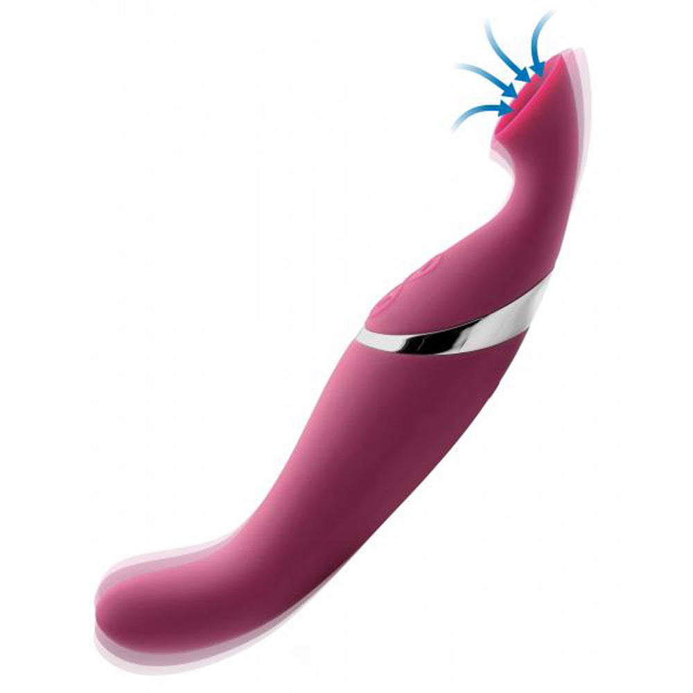 Shegasm Intense 2 in 1 Clit Stimulator – Rechargeable, Discreet, Intimate Wellness Accessory – Quiet, Rechargeable, Waterproof, Couples & Solo Use, Discreet Intimate Wellness Accessory