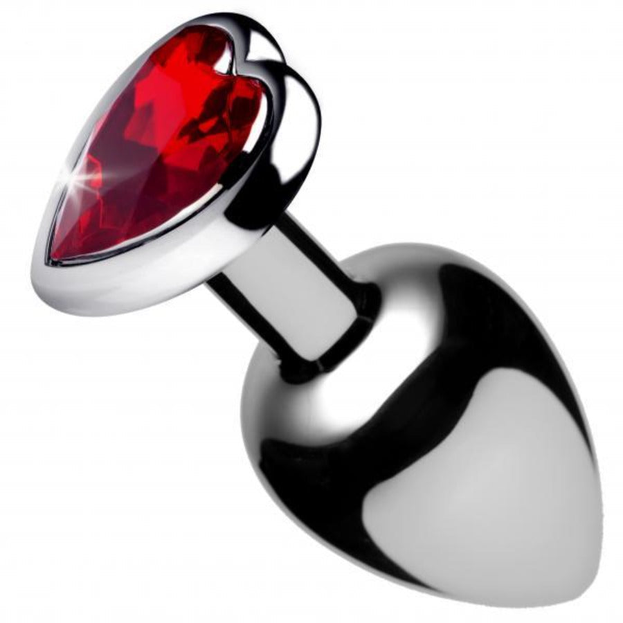 Red Heart Gem backdoor Plug - Small – Rechargeable, Discreet, Intimate Wellness Accessory – Quiet, Rechargeable, Waterproof, Couples & Solo Use, Discreet Intimate Wellness Accessory