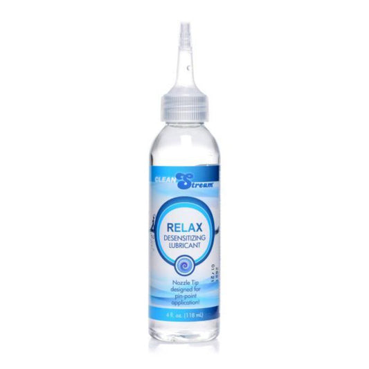 Relax Desensitizg personal lubricant w Nozzle Tip 4 oz – Rechargeable, Discreet, Intimate Wellness Accessory – Quiet, Rechargeable, Waterproof, Couples & Solo Use, Discreet Intimate Wellness Accessory